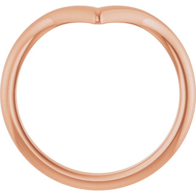 14K Rose Contour Band