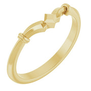 14K Yellow Contour Band