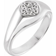 Sterling Silver Celtic-Inspired Ring