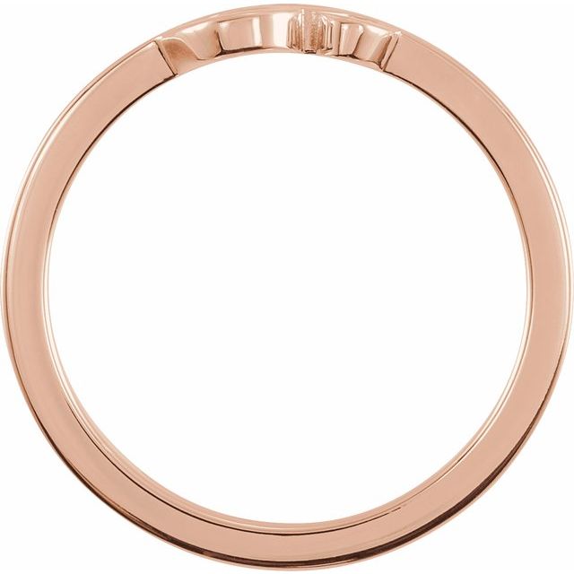 14K Rose Petite Om Ring