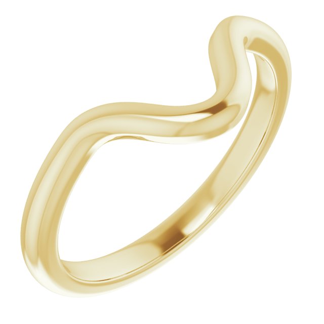14K Yellow Band for 10x5 mm Marquise Ring