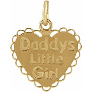 14K Yellow 'Daddy's Little Girl' Pendant