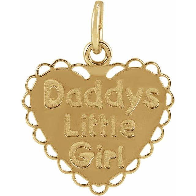 14K Yellow 'Daddy's Little Girl' Pendant