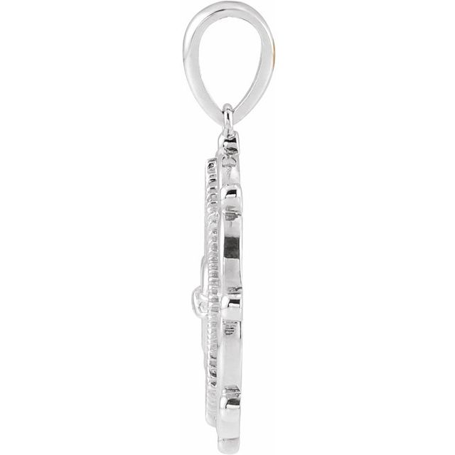 Sterling Silver Sacred Heart Pendant