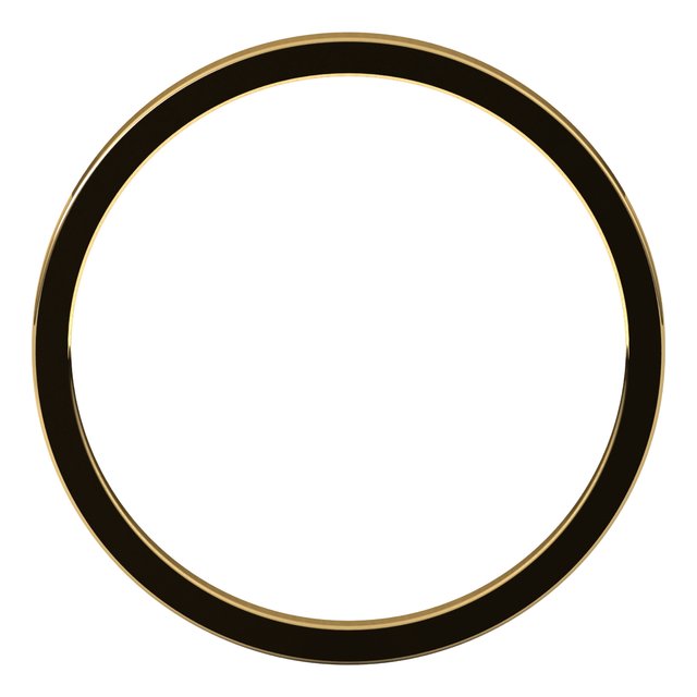 14k Yellow 1.5 Mm Flat Band Size 5.5