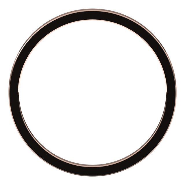 14k Rose 1.5 Mm Flat Band Size 7