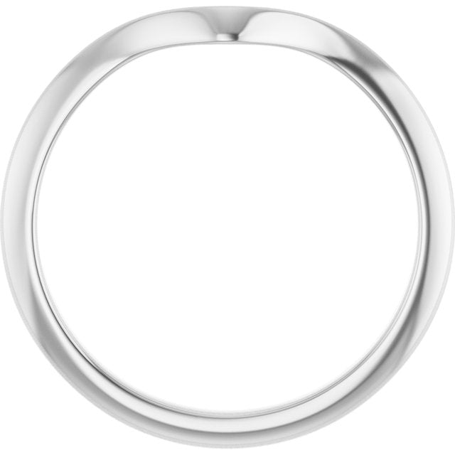 14k White Matching Band