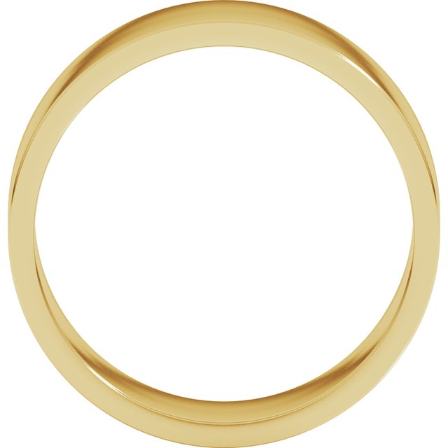 18k Yellow 7 Mm Flat Band Size 10