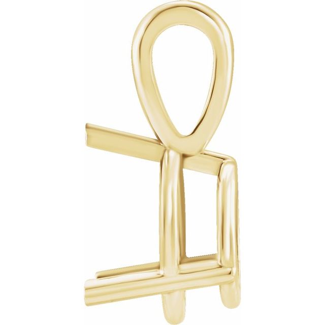 14K Yellow 1/2 CT Lab-Grown Diamond Pendant