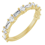 14K Yellow 3/4 CTW Natural Diamond Anniversary Band