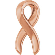 14K Rose Survivor Ribbon 16-18' Necklace