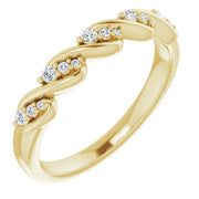 14K Yellow 1/10 CTW Natural Diamond Anniversary Band