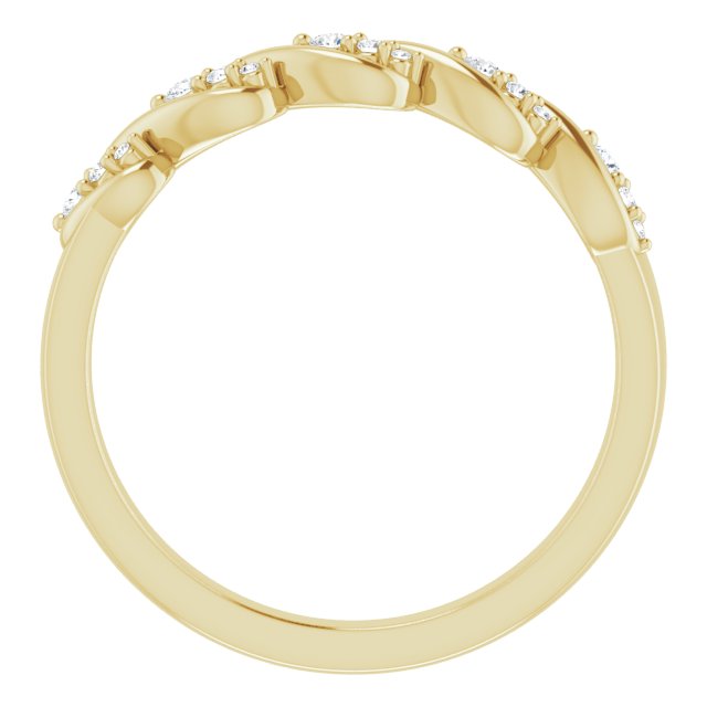 14K Yellow 1/10 CTW Natural Diamond Anniversary Band