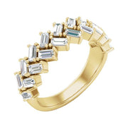 14K Yellow 7/8 CTW Natural Diamond Anniversary Band