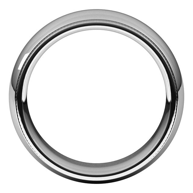Sterling Silver 8 mm Milgrain Half Round Comfort Fit Edge Band Size 10