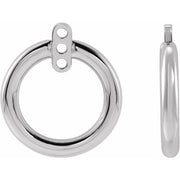 Sterling Silver Circle Earring Jackets