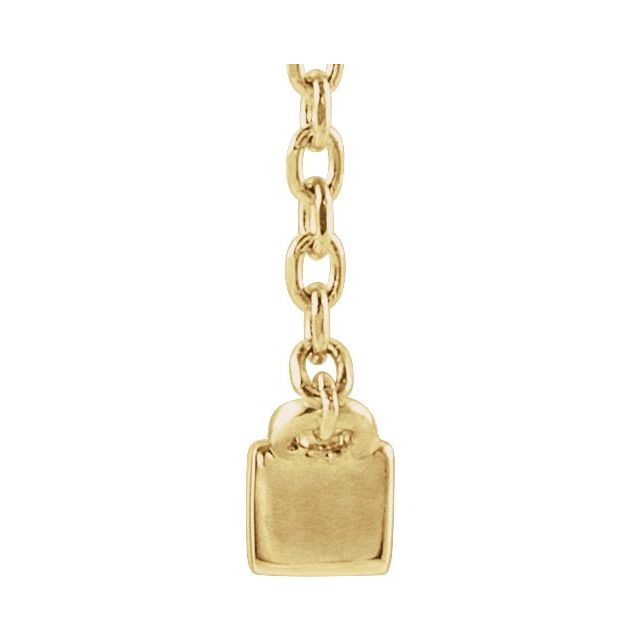14K Yellow 1/4 CTW Natural Diamond Bar 18' Necklace