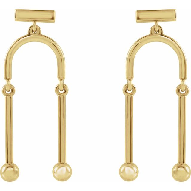 14K Yellow Mobile Earrings