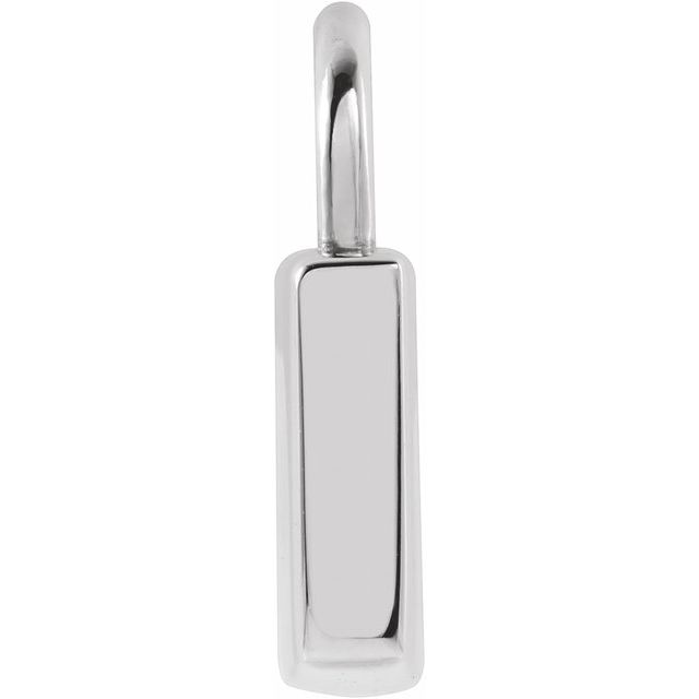Sterling Silver Engravable Lock Pendant