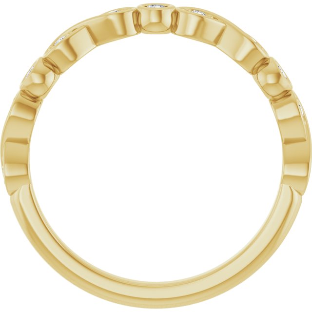 14K Yellow 1/8 CTW Lab-Grown Diamond  Anniversary Band