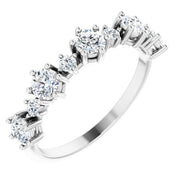 14K White 1 CTW Lab-Grown Diamond Anniversary Band