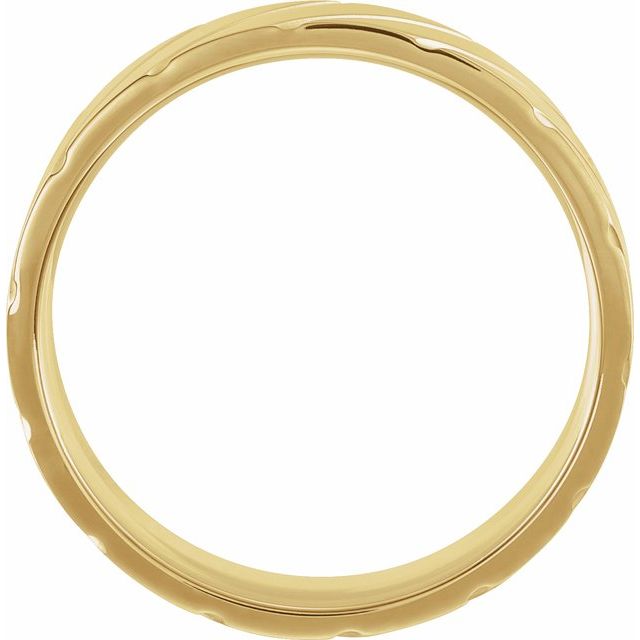 14K Yellow 5 mm Grooved Band Size 10