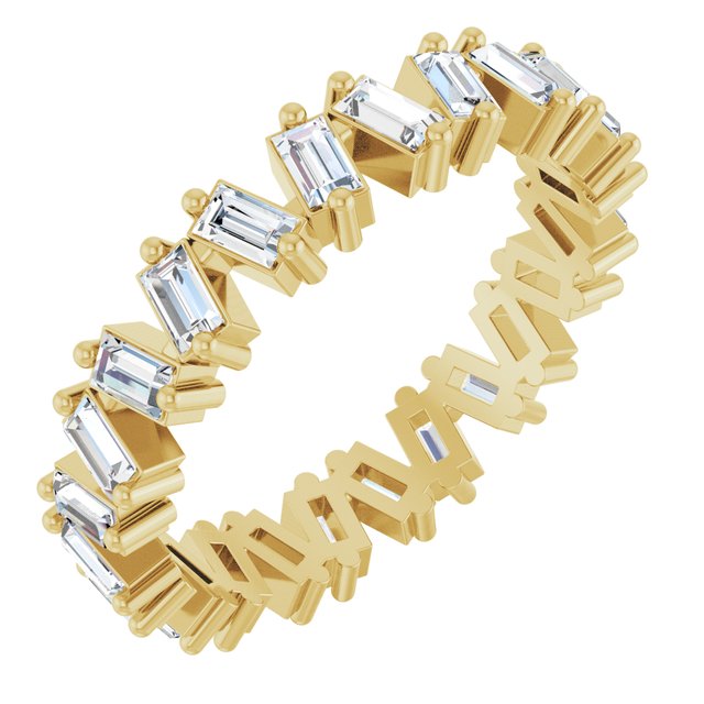 14K Yellow 1 1/2 CTW Lab-Grown Diamond Eternity Band Size 7