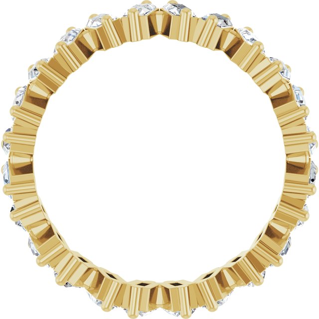 14K Yellow 1 1/2 CTW Lab-Grown Diamond Eternity Band Size 7
