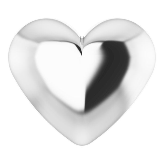 Sterling Silver Puffed Heart Pendant
