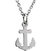 Sterling Silver Tiny Posh® Petite Anchor 16-18' Necklace