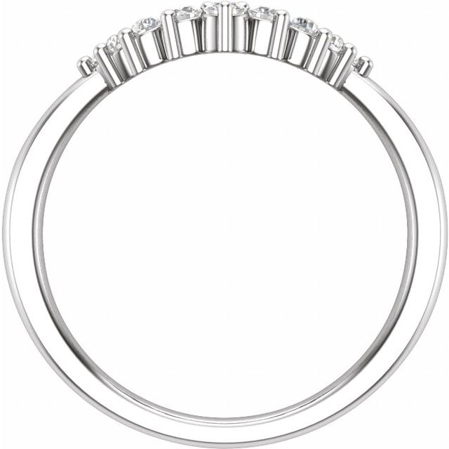 14K White 1/3 CTW Natural Diamond Matching Band