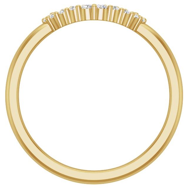 14K Yellow 1/4 CTW Natural Diamond Matching Band