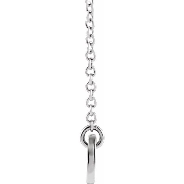 Sterling Silver Engravable Bar 18' Necklace