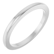 14K White Matching Band