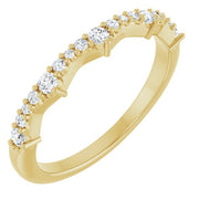 14K Yellow 1/4 CTW Natural Diamond Anniversary Band