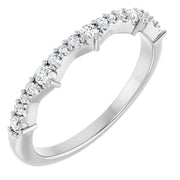 14K White 1/4 CTW Natural Diamond Anniversary Band