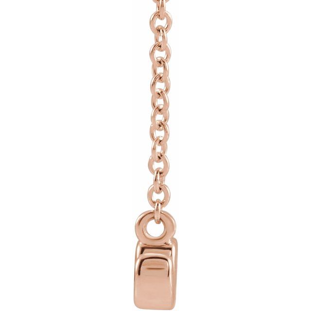 14K Rose Petite Mom Script 18' Necklace