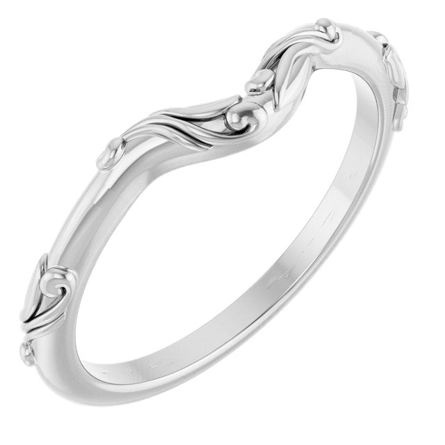 14k White Matching Band