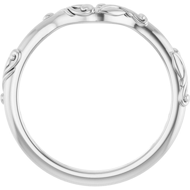 14k White Matching Band