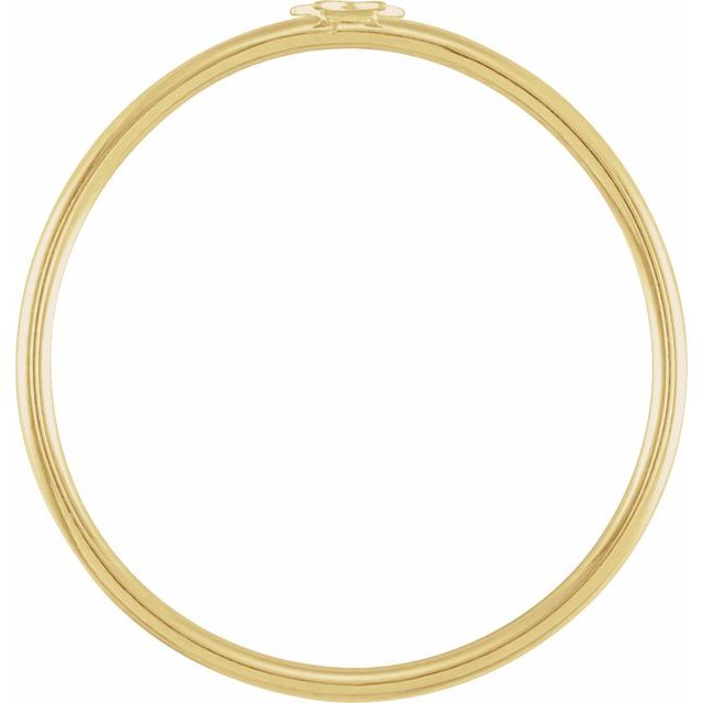 14K Yellow Stackable Star Ring