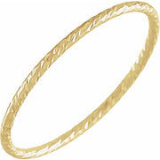 14K Yellow Stackable Ring Size 5