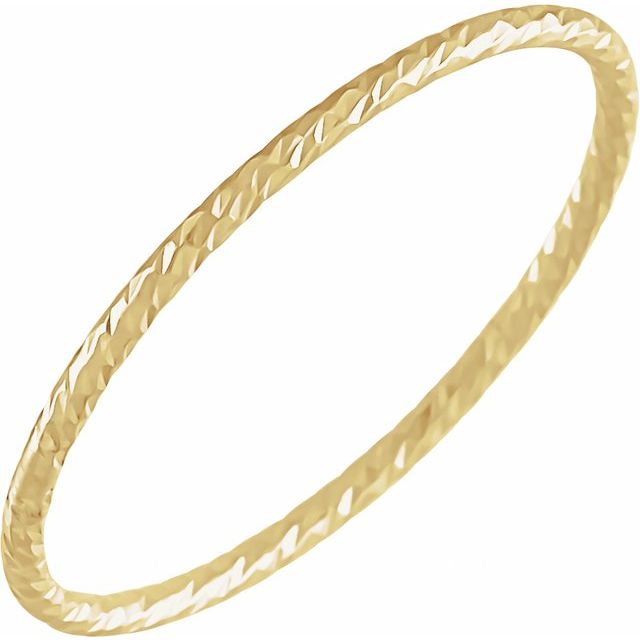 14K Yellow Stackable Ring Size 6