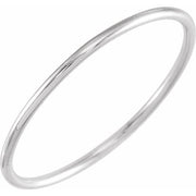 14K White Stackable Ring Size 5