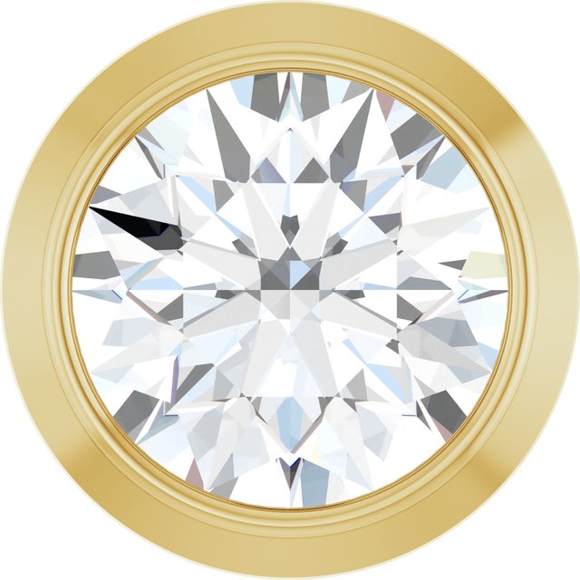 14K Yellow 1/6 CT Natural Diamond Slide Pendant