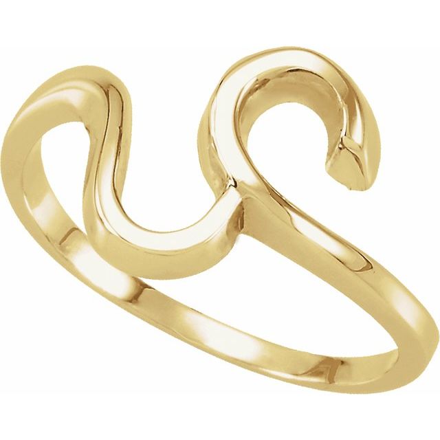 14K Yellow Freeform Ring
