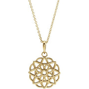 14K Yellow Floral 16-18' Necklace