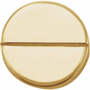 14k Yellow 4.9 Mm Geometric Friction Post Earring
