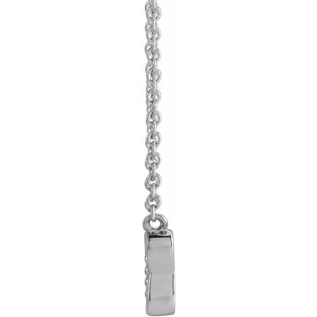 14K White .025 CTW Natural Diamond Butterfly 18' Necklace