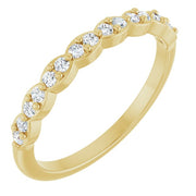 14K Yellow 1/5 CTW Natural Diamond Anniversary Band