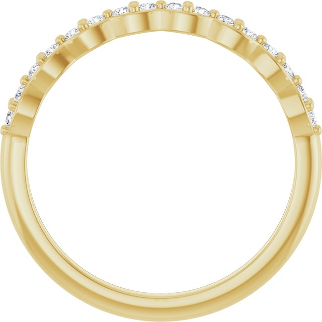 14K Yellow 1/5 CTW Natural Diamond Anniversary Band